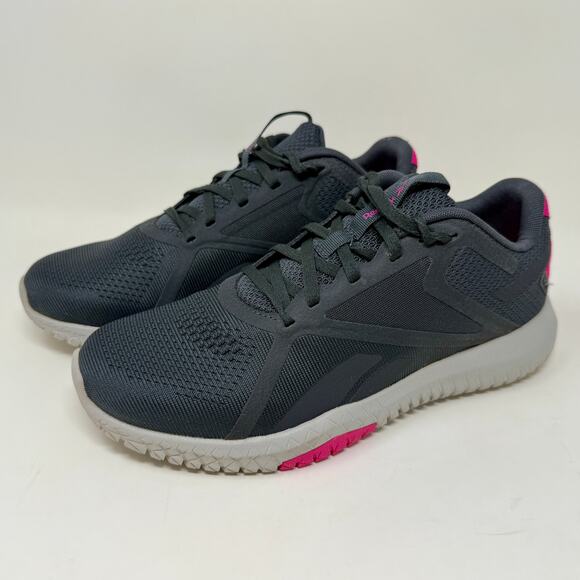 Reebok Flexagon Force 2.0 Training Shoes Womens 8 1/2 Gray Pink I.10.2 Comfy - Picture 6 of 13